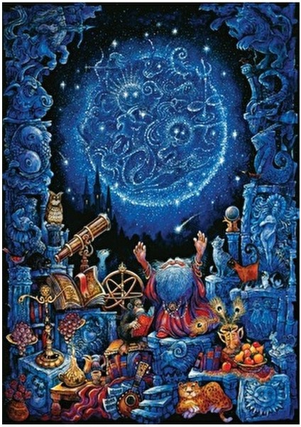 Puzzle Neon Astroloji 1000 Parça Kağıt Puzzle Eğlenceli Zorluk Seviyesi Yetişkinler için fırsatları