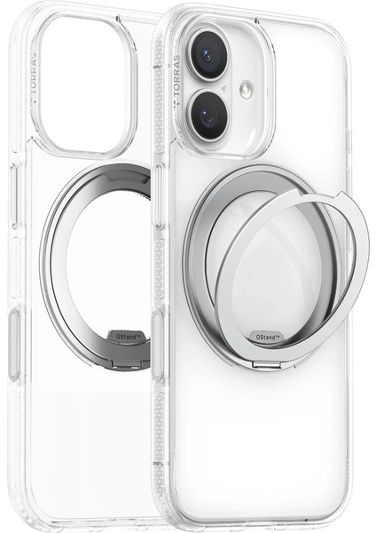 Apple iPhone 17 O Stand R Fitness Serisi Magsafe Kılıf - Şeffaf