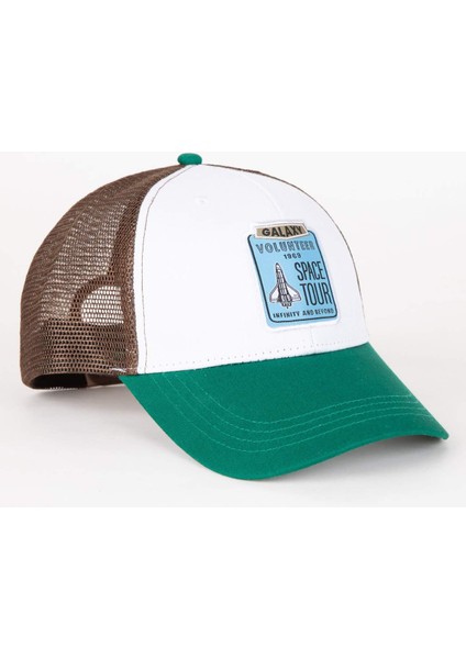 Erkek Etiket Baskılı Pamuklu Cap Şapka