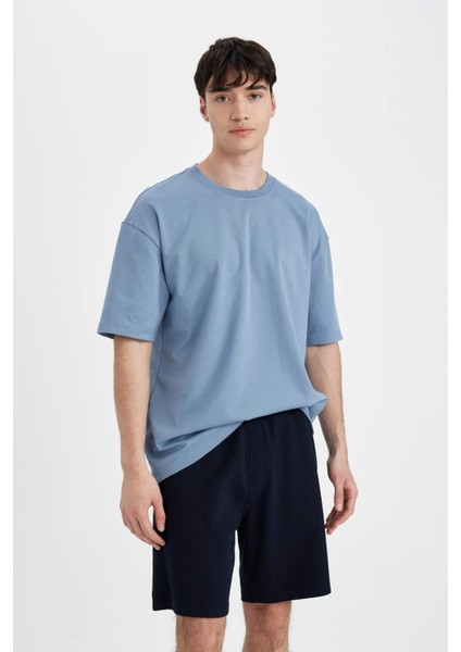 Regular Fit Düz Paça Cepli Basic Düz Şort B8792AX24SM