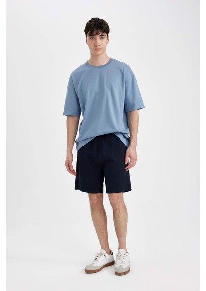 Regular Fit Düz Paça Cepli Basic Düz Şort B8792AX24SM