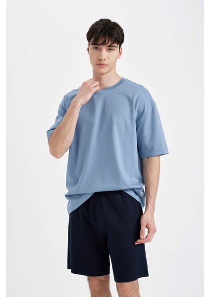 Regular Fit Düz Paça Cepli Basic Düz Şort B8792AX24SM