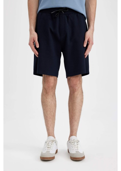 Regular Fit Düz Paça Cepli Basic Düz Şort B8792AX24SM