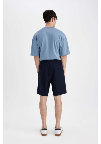 Regular Fit Düz Paça Cepli Basic Düz Şort B8792AX24SM