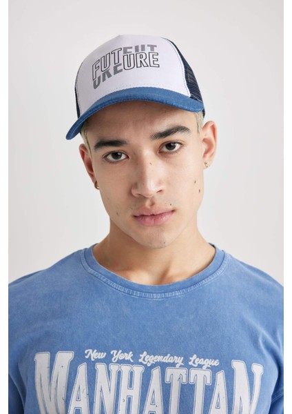 Erkek Baskılı Dokuma Beyzbol Basketbol Şapkası