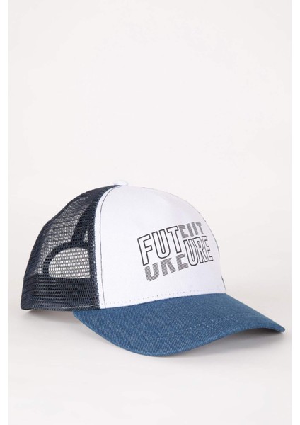 Erkek Baskılı Dokuma Beyzbol Basketbol Şapkası