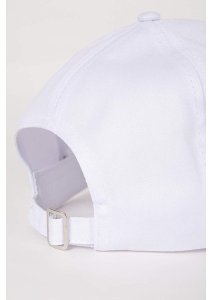 Erkek Nakışlı Gabardin Beyzbol Basketbol Şapkası B8018AX24SM