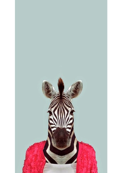 Zebra Portresi V1 Ev Duvar Salon Güzellik Salonu Ofis Dükkan Dekarasyon Kanvas Tablo fiyatları
