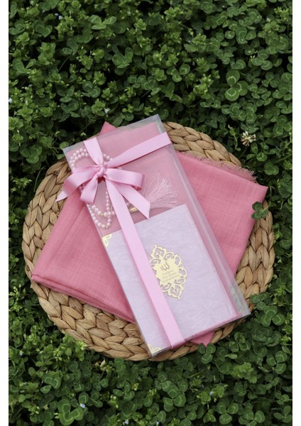 20 Adet Eşarplı Yasin Hediyelik Mevlid Seti Y201 Pembe fırsatları