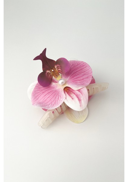 Aloha Orkide Çiçeği Incili Mandal Toka (ÖLÇÜ:10CM) fiyatları