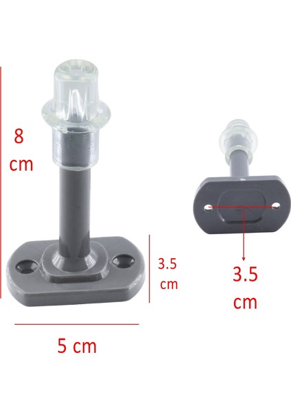 Gri 50 Adet Silikon Kapı Pencere Arkası Vidalı Duvar Boya Koruyucu Tampon Mobilya Stoperi Durdurucu fiyatları