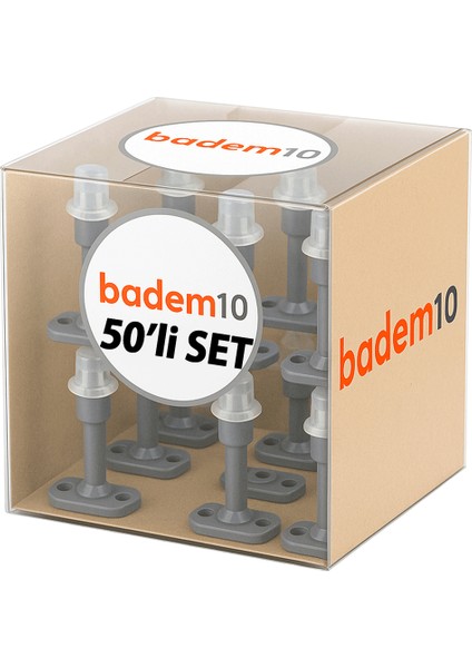 Gri 50 Adet Silikon Kapı Pencere Arkası Vidalı Duvar Boya Koruyucu Tampon Mobilya Stoperi Durdurucu modelleri