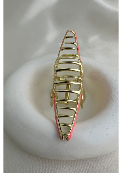 Altın Rengi Mineli Metal Kelebek Kıskaç Toka (10CM) fiyatları