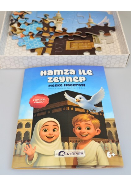 Mescid-I Haram 54 Parça Çocuk Puzzle – Hikâye Kitabı ve Boyama Kitabı Hediyeli, Özel Kutulu indirimleri