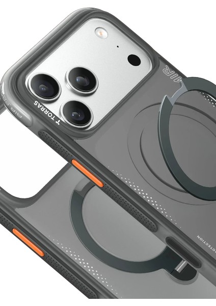 Apple iPhone 17 Pro O Stand Spin Air Serisi Magsafe Kılıf - Siyah fiyatları