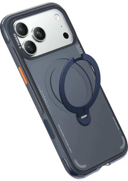 Apple iPhone 17 Pro Max O Stand Spin Air Serisi Magsafe Kılıf - Lacivert fırsatları