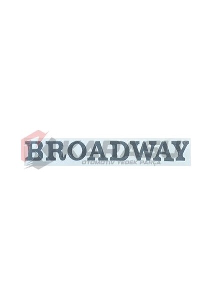 Broadway Kağıt Yazı Eski Model Koyu Gri