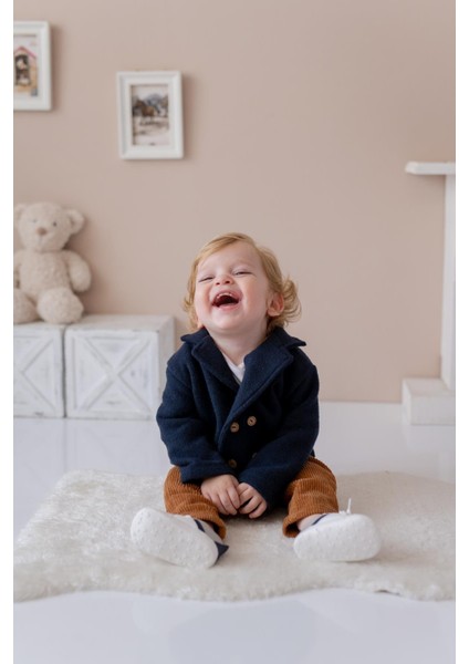 Erkek Bebek Örme Ceket - Lacivert