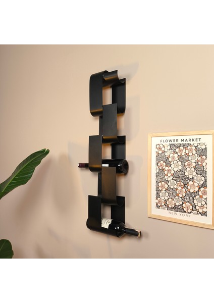 Metal Şarap Rafı | 6'lı Şarap Rafı | Modern Şarap Saklama Ünitesi fiyatları