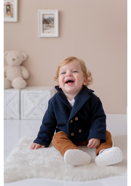 Erkek Bebek Örme Ceket - Lacivert modelleri