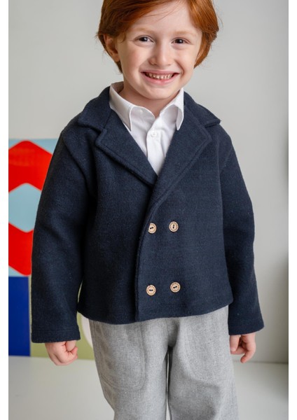 Erkek Bebek Örme Ceket - Lacivert indirimleri