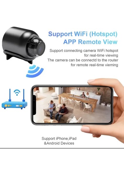 Küçük Kamera Bebek, Evcil Hayvan Için Mini Wifi Kamera