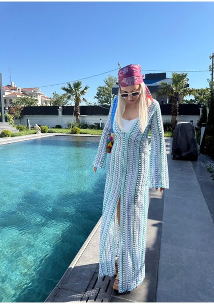 Geniş Kol Çok Renkli Pareo Kadın Elbise fırsatları