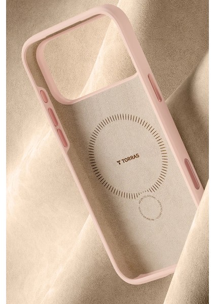 Apple iPhone 17 Pro Max O Stand Spin Silicone Serisi Magsafe Kılıf - Pembe indirimleri