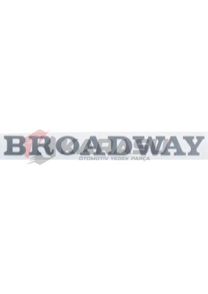 Broadway Kağıt Yazı Eski Model. Açık Gri