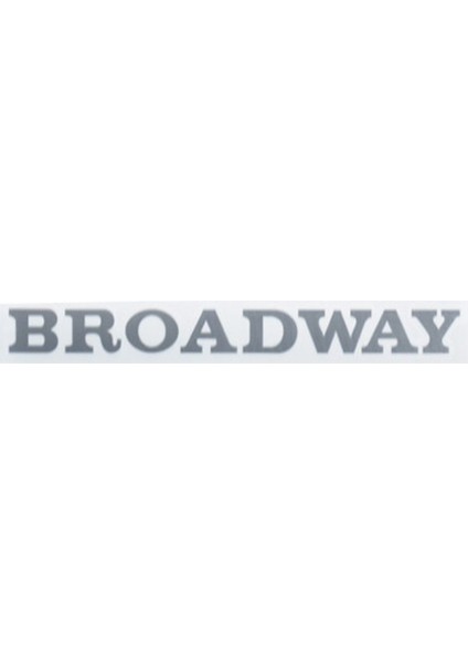 Broadway Kağıt Yazı Eski Model. Açık Gri fiyatları