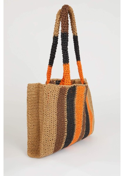 Kadın Hasır Omuz Çantası B9058AXNS