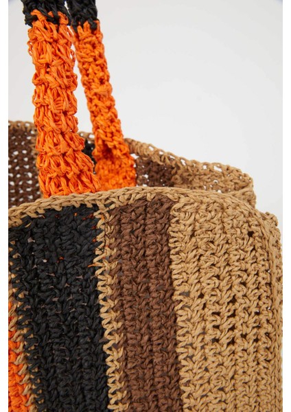 Kadın Hasır Omuz Çantası B9058AXNS