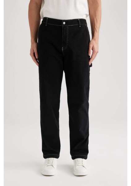 Pantolon Wide Leg Fit Geniş Kalıp Normal Bel Geniş Bol Paça