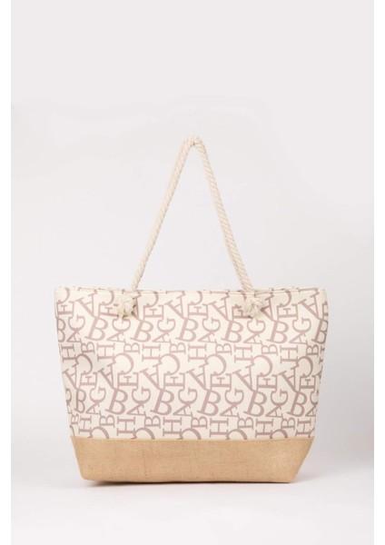 Kadın Hasır Plaj Çantası B9066AXNS
