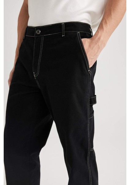 Pantolon Wide Leg Fit Geniş Kalıp Normal Bel Geniş Bol Paça