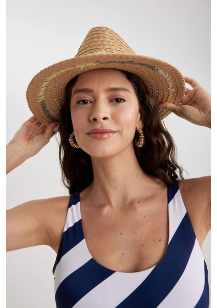 Kadın Hasır Şapka B9155AX24SM