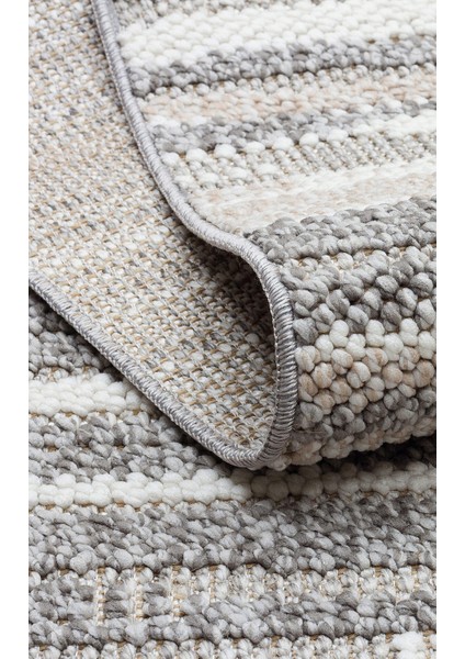 Motto Mot 01 Gri Beyaz - Yumuşak Dokulu Modern Halı indirimleri