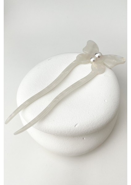 Inci Detay Kelebek Fügürlü Saç Topuz Tokası (15CM)