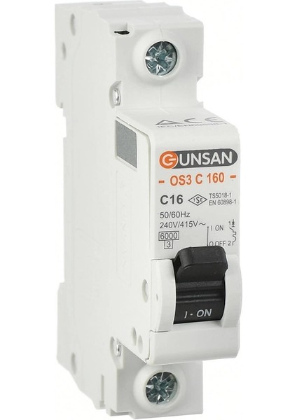 1X40A C Serisi 6ka Otomatik Sigorta OS3C160-1C40 fiyatları