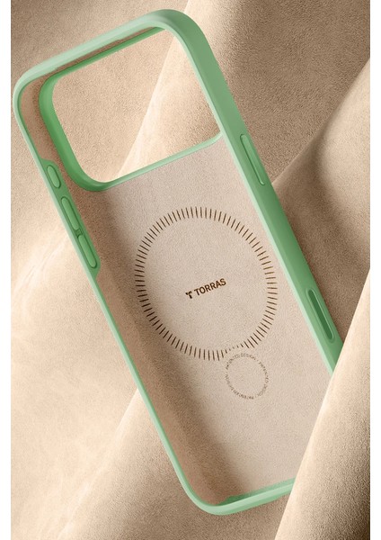 Apple iPhone 17 Pro Max O Stand Spin Silicone Serisi Magsafe Kılıf - Yeşil