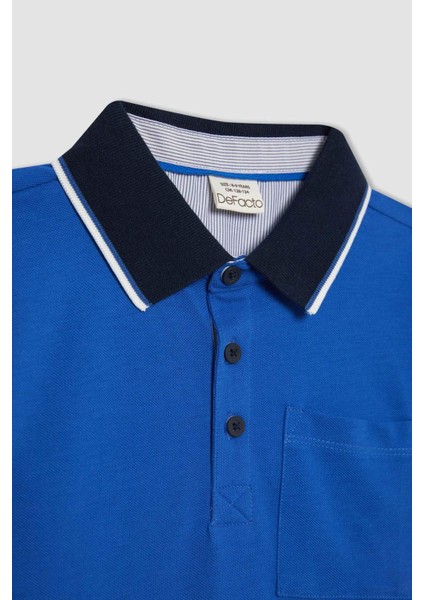 Erkek Çocuk Polo Yaka Pike Kısa Kollu Tişört B6830A824SM