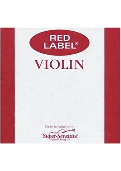 Super-Sensitive Red Set Keman Teli (4/4)