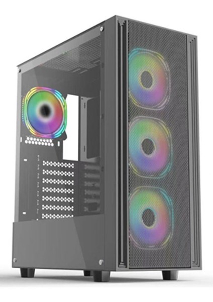 Deepcool CC561 PL650D 650W 80PLUS Bronze Atx 3.0 4xrainbow Fanlı Mid-Tower Siyah Kasa