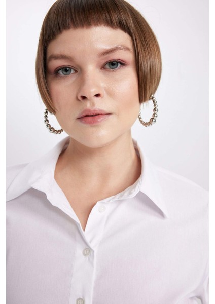 Regular Fit Basic Düz Uzun Kollu Gömlek I5278AZ24SP