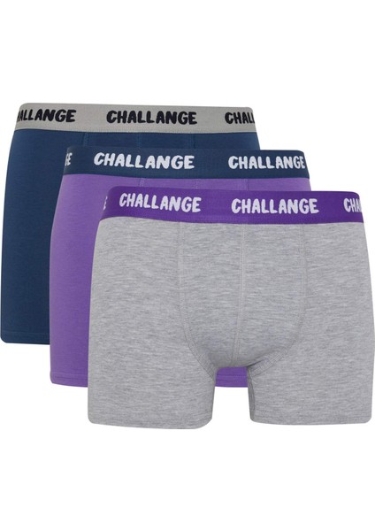 Regular Fit 3'lü Boxer B7958AX24SM