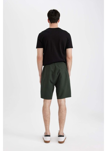 Regular Fit Düz Paça Cepli Basic Düz Şort B8792AX24SM