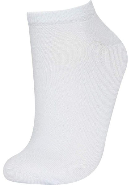 Kadın 3'lü Pamuklu Pilates Çorabı Y8870AZNS