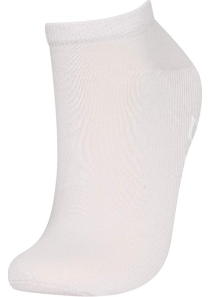 Kadın 3'lü Pamuklu Pilates Çorabı Y8870AZNS