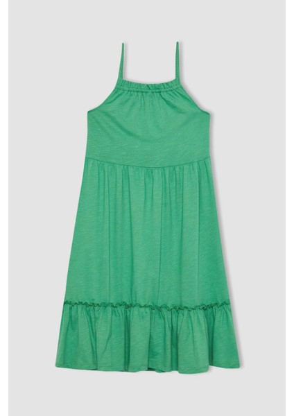 Kız Çocuk Askılı Elbise B4466A824SM