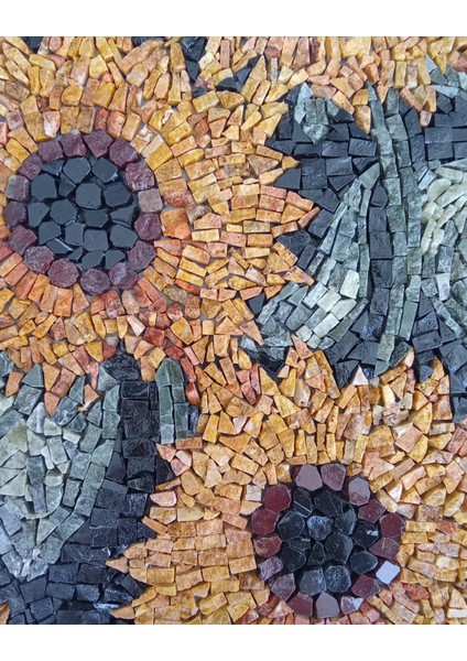 Ayçiçeği Mozaik Taş Tablo modelleri